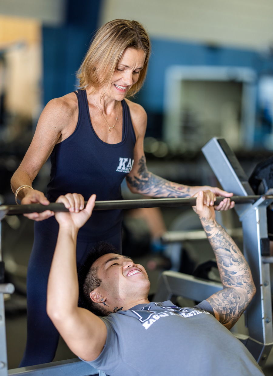 Trainer with client